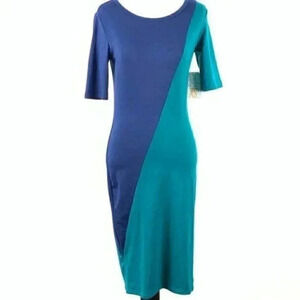 Lularoe dress straight Julia sz XS 0-2 color block